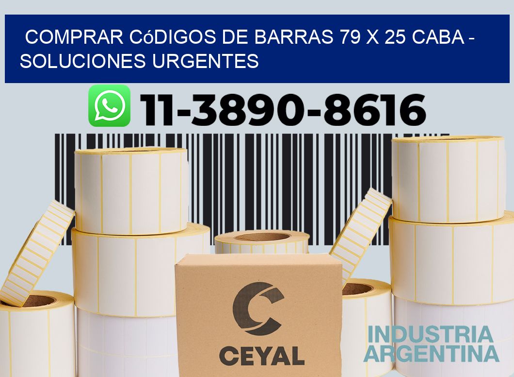 Comprar códigos de barras 79 x 25 CABA - soluciones urgentes