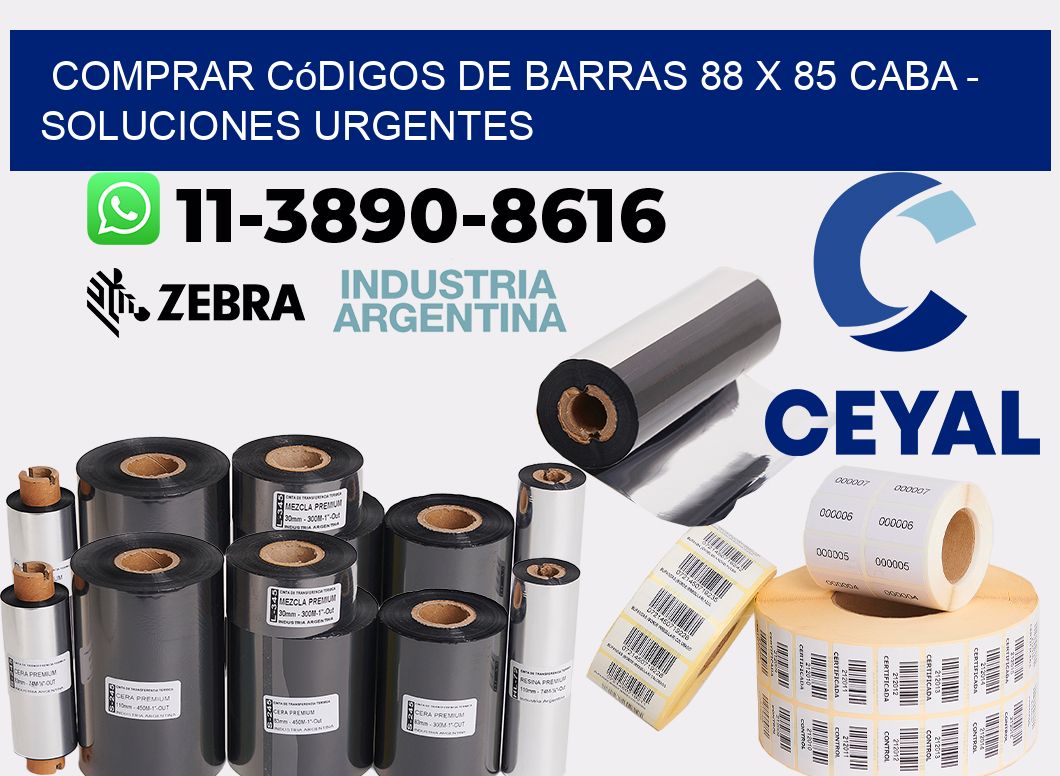Comprar códigos de barras 88 x 85 CABA - soluciones urgentes
