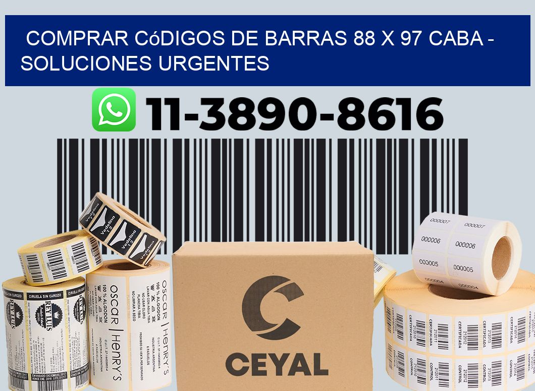 Comprar códigos de barras 88 x 97 CABA - soluciones urgentes