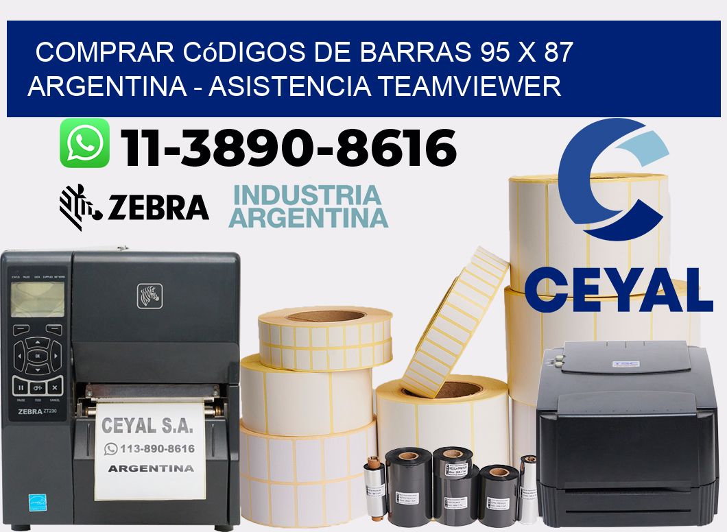 Comprar códigos de barras 95 x 87 argentina - asistencia teamviewer