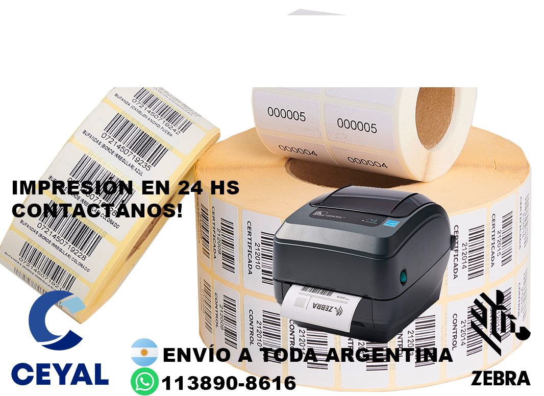 Donde Comprar etiquetas 52 x 59 en CABA? Buenos Aires - Stock permanente