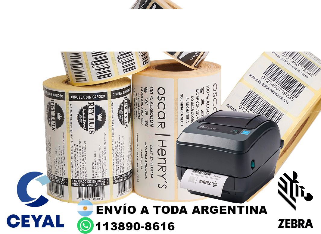 Donde Comprar etiquetas 52 x 59 en CABA? Buenos Aires - Stock permanente