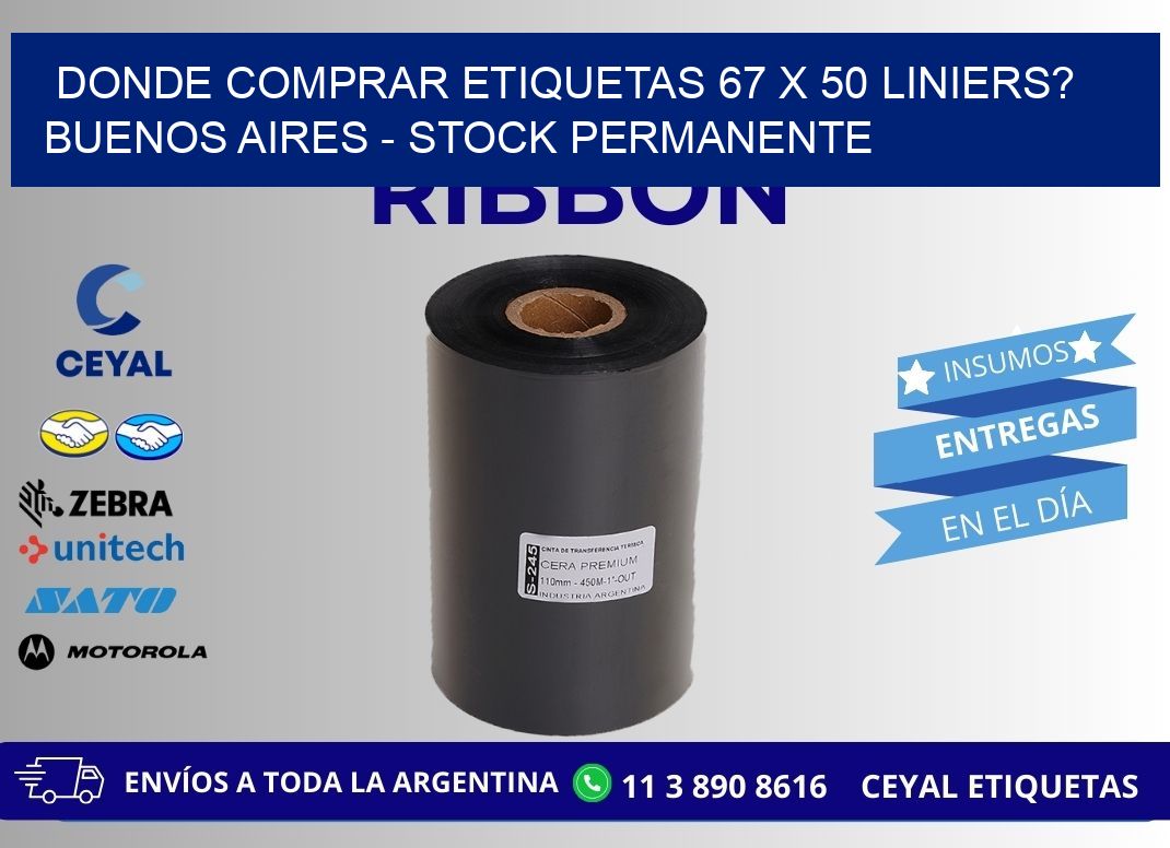 Donde Comprar etiquetas 67 x 50 LINIERS? Buenos Aires - Stock permanente
