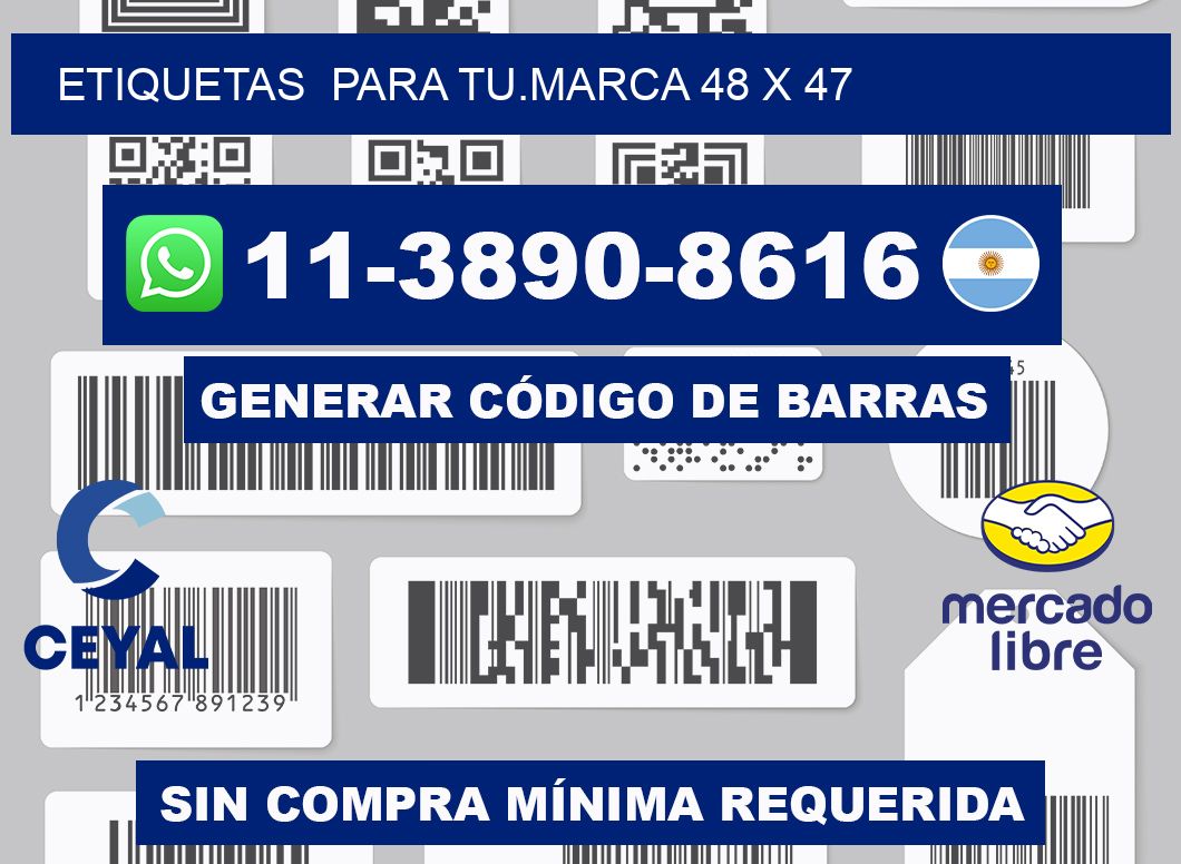 Etiquetas  para tu.marca 48 x 47