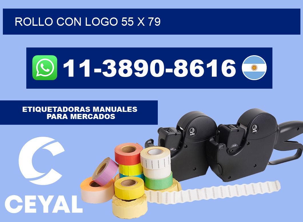 Rollo con logo 55 x 79