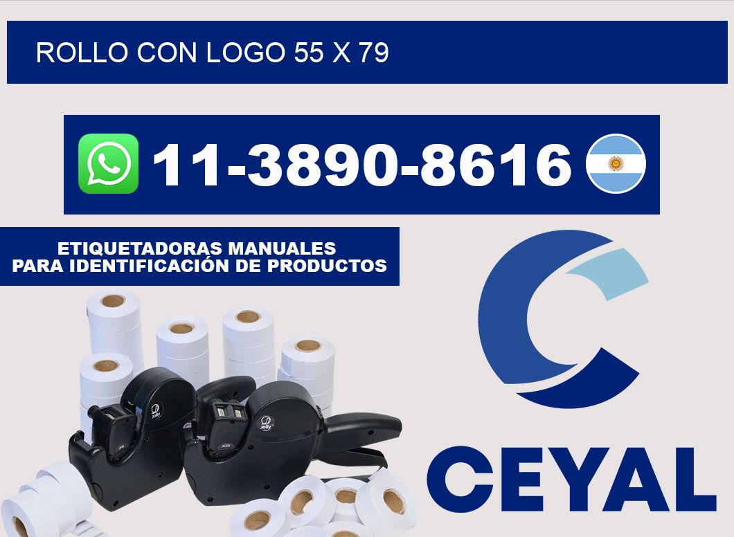 Rollo con logo 55 x 79