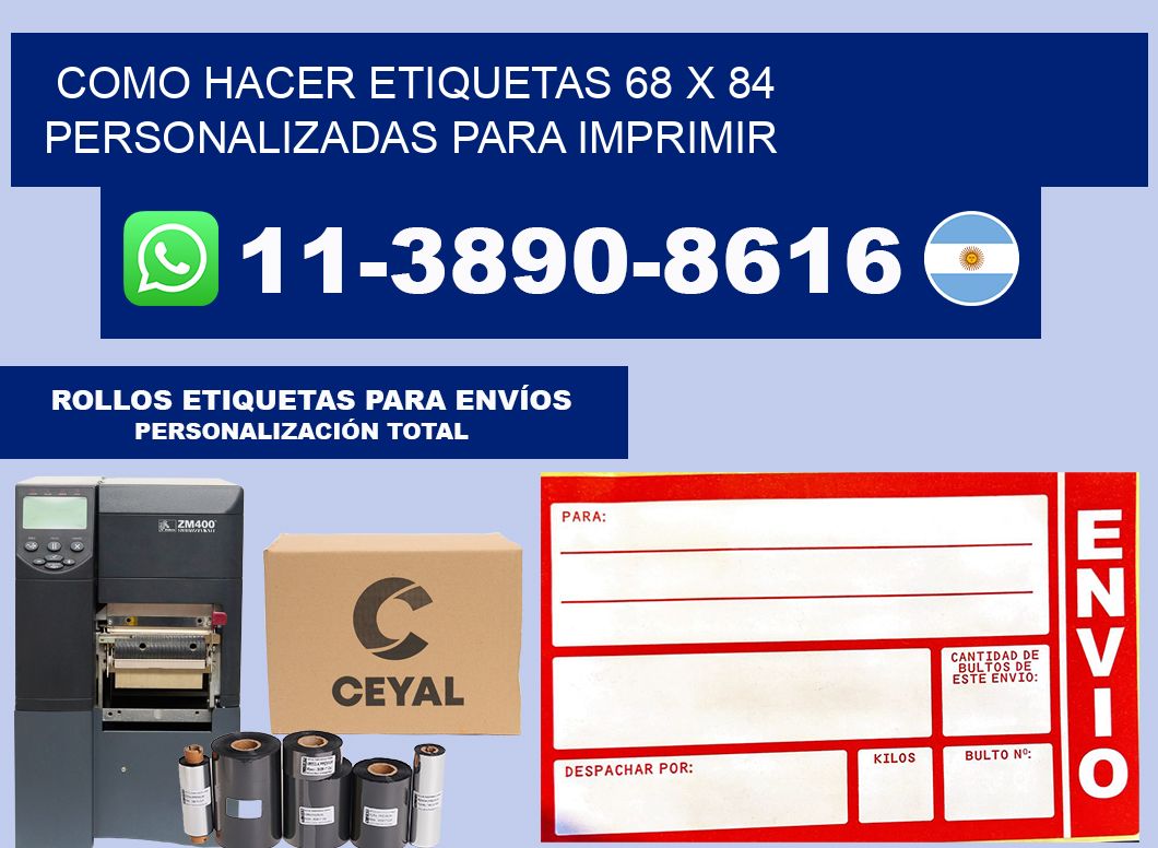 como hacer etiquetas 68 x 84 personalizadas para imprimir