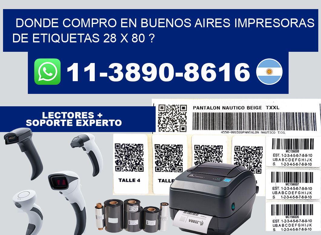 donde compro en buenos aires impresoras de etiquetas 28 x 80 ?