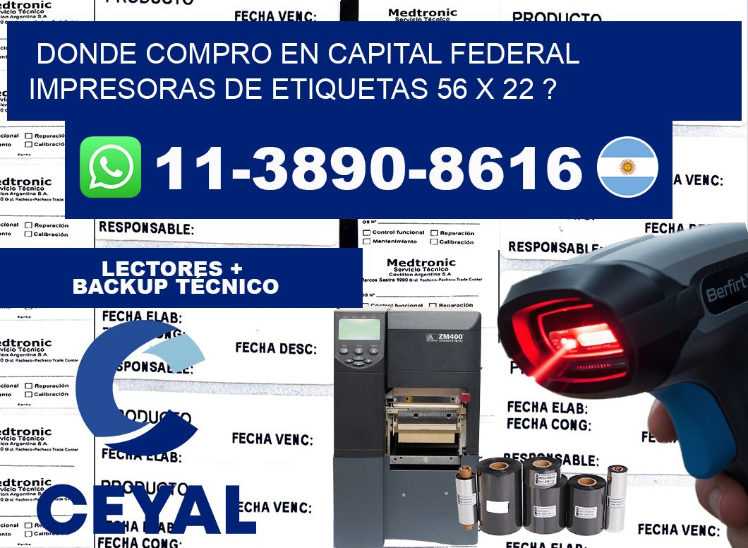 donde compro en capital federal impresoras de etiquetas 56 x 22 ?
