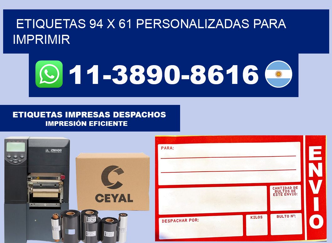 etiquetas 94 x 61 personalizadas para imprimir