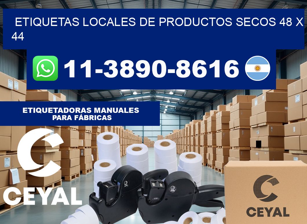 etiquetas locales de productos secos 48 x 44
