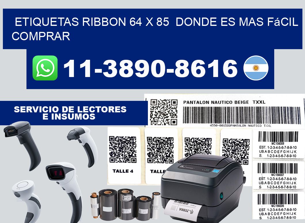 etiquetas ribbon 64 x 85  Donde es mas fácil comprar