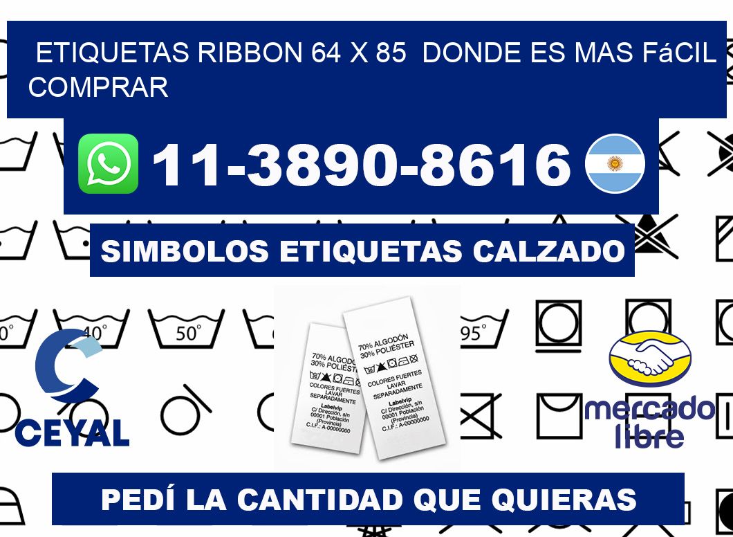 etiquetas ribbon 64 x 85  Donde es mas fácil comprar