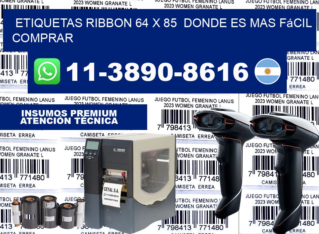 etiquetas ribbon 64 x 85  Donde es mas fácil comprar