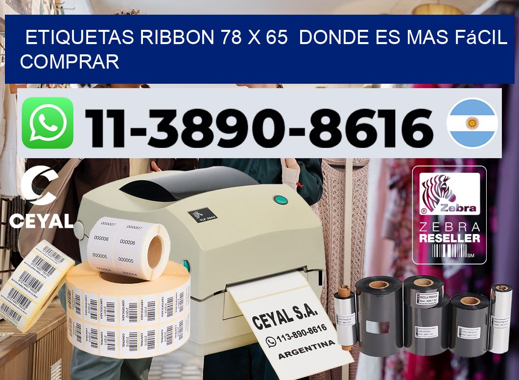 etiquetas ribbon 78 x 65  Donde es mas fácil comprar
