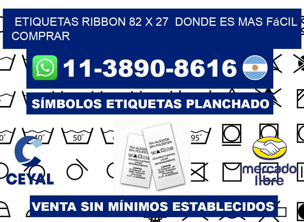 etiquetas ribbon 82 x 27  Donde es mas fácil comprar