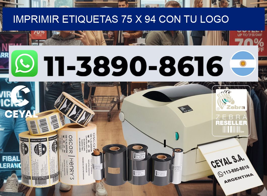 imprimir etiquetas 75 x 94 con tu logo