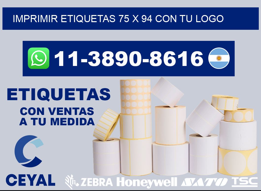 imprimir etiquetas 75 x 94 con tu logo