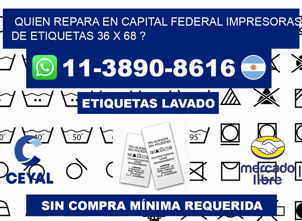 quien repara en capital federal impresoras de etiquetas 36 x 68 ?