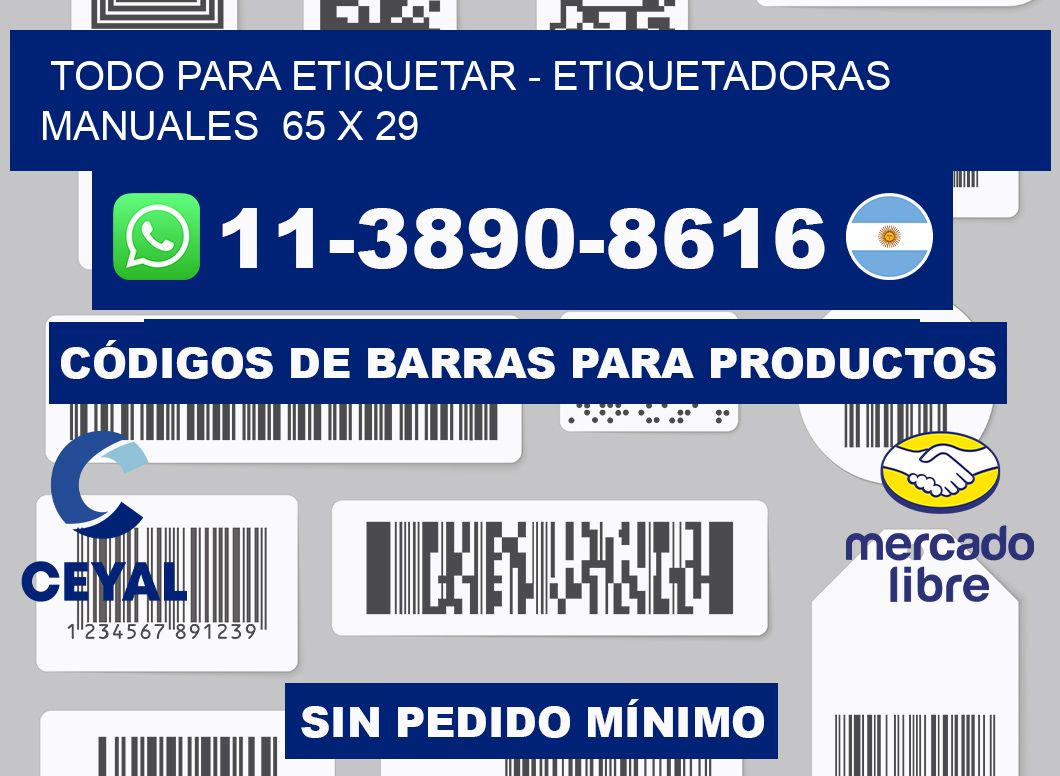 todo para etiquetar - Etiquetadoras Manuales  65 x 29