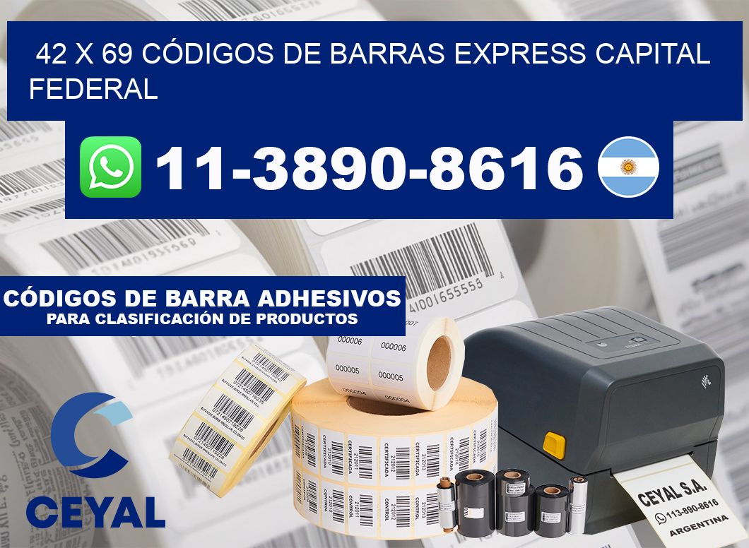 42 x 69 CÓDIGOS DE BARRAS EXPRESS CAPITAL FEDERAL