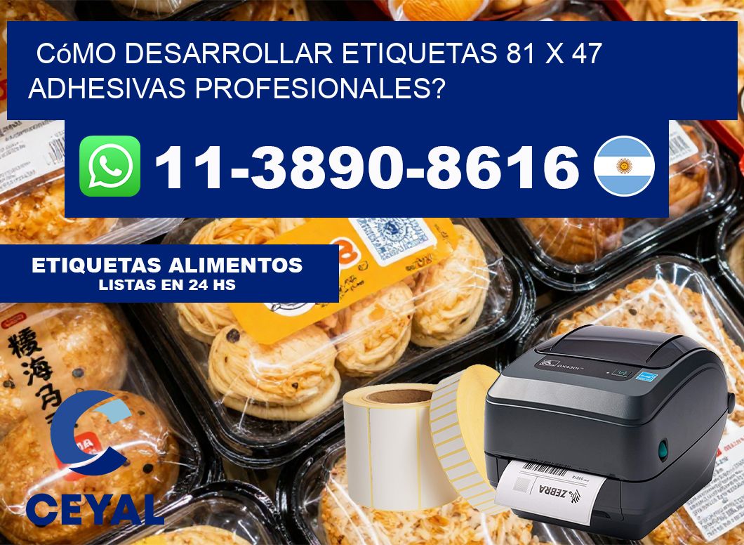 Cómo desarrollar etiquetas 81 x 47 adhesivas profesionales?