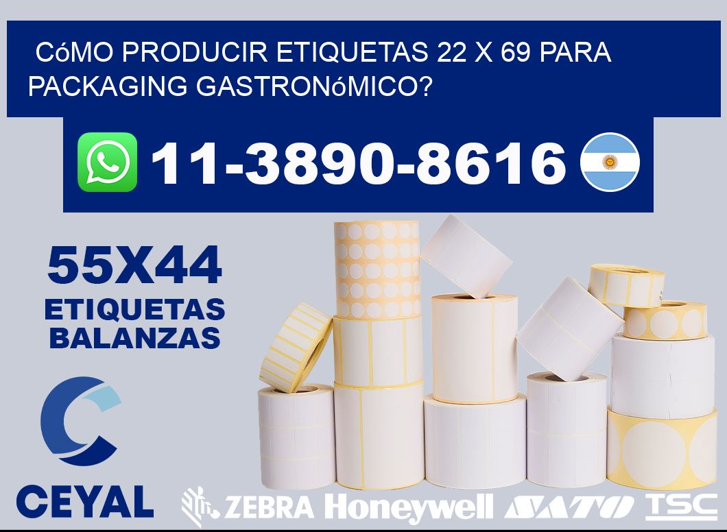 Cómo producir etiquetas 22 x 69 para packaging gastronómico?