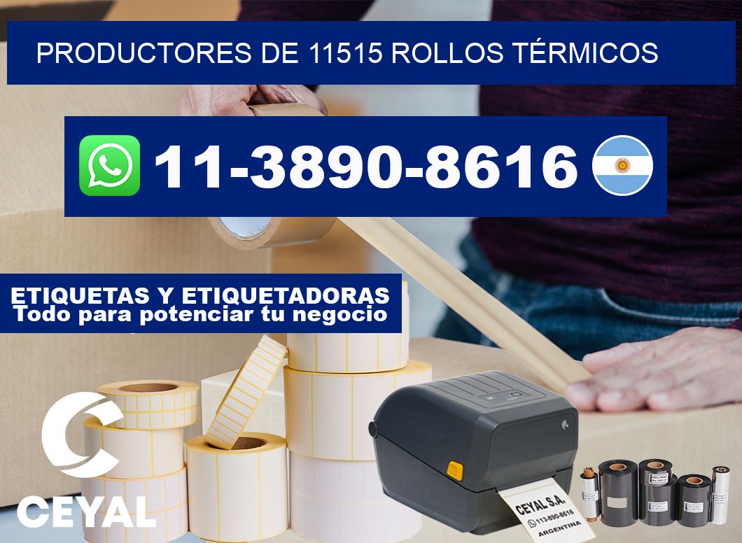 PRODUCTORES DE 11515 ROLLOS TÉRMICOS