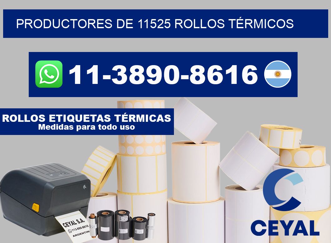 PRODUCTORES DE 11525 ROLLOS TÉRMICOS