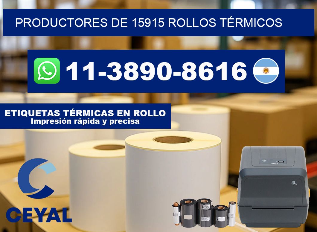 PRODUCTORES DE 15915 ROLLOS TÉRMICOS