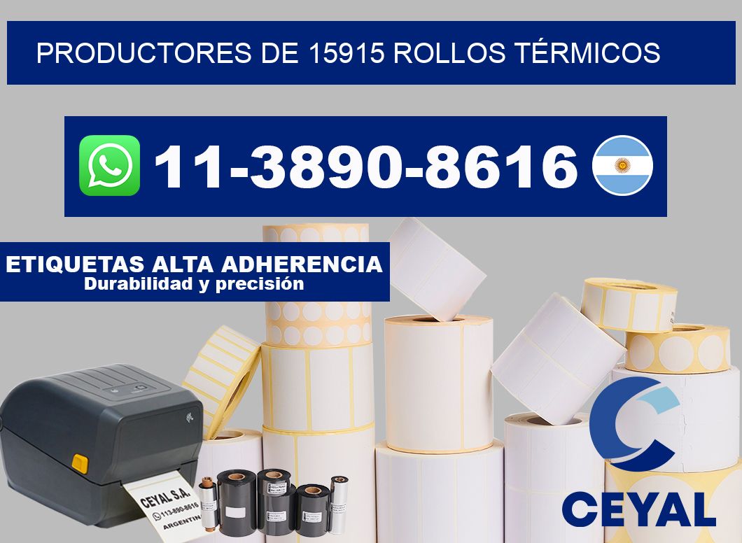 PRODUCTORES DE 15915 ROLLOS TÉRMICOS