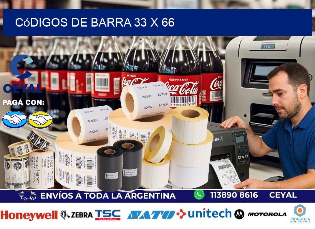 códigos de barra 33 x 66