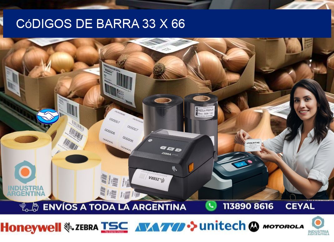 códigos de barra 33 x 66