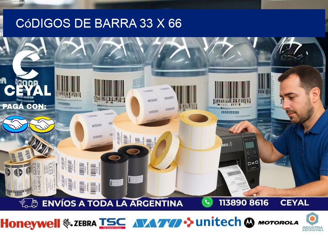 códigos de barra 33 x 66
