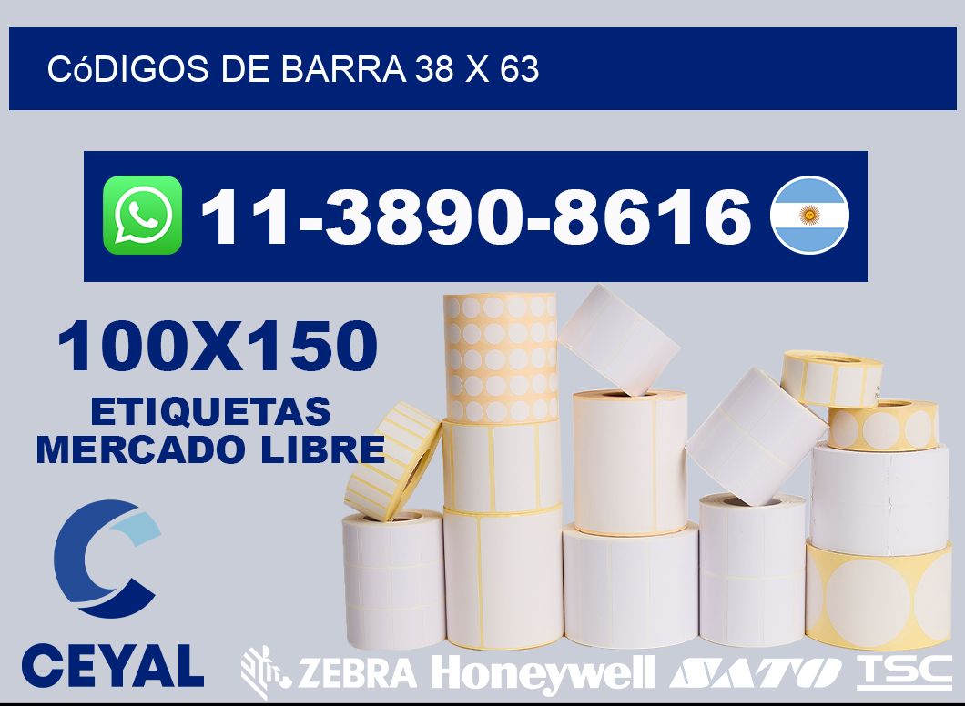 códigos de barra 38 x 63