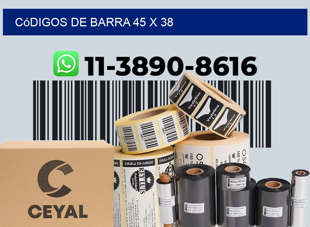 códigos de barra 45 x 38