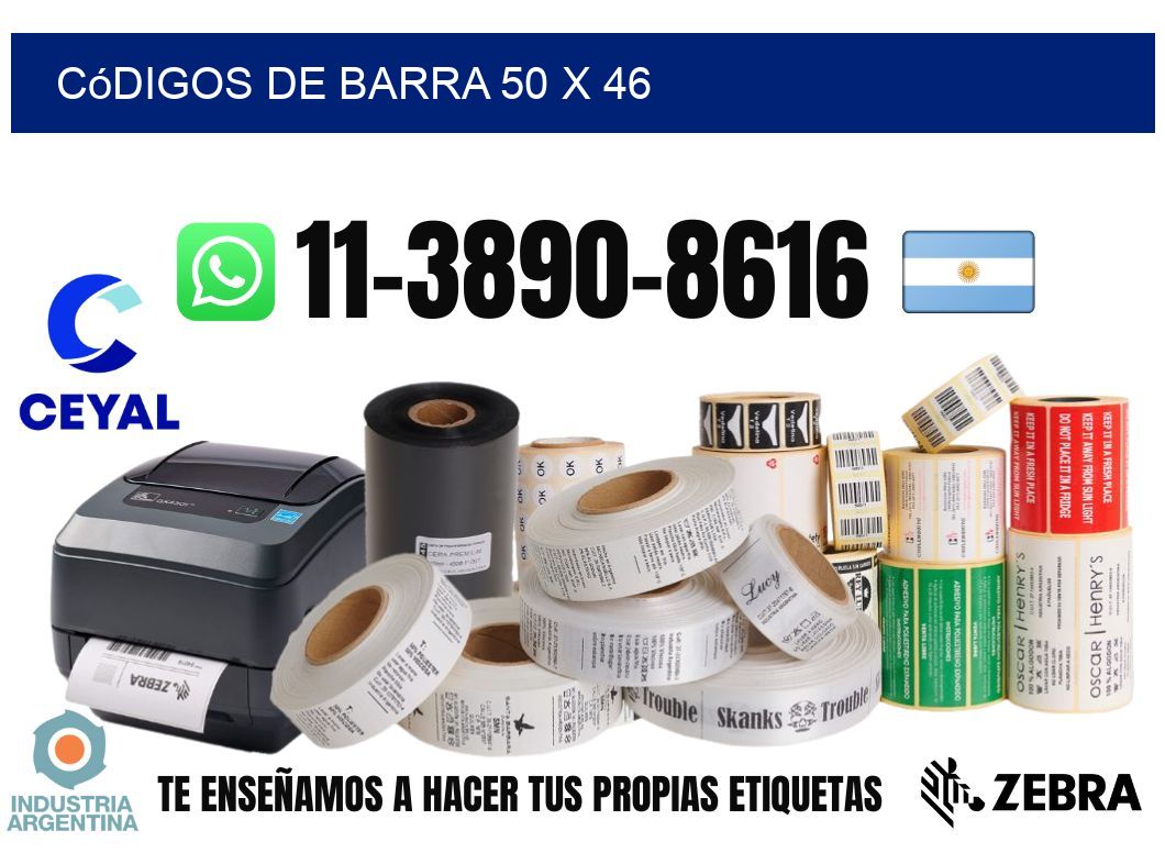 códigos de barra 50 x 46