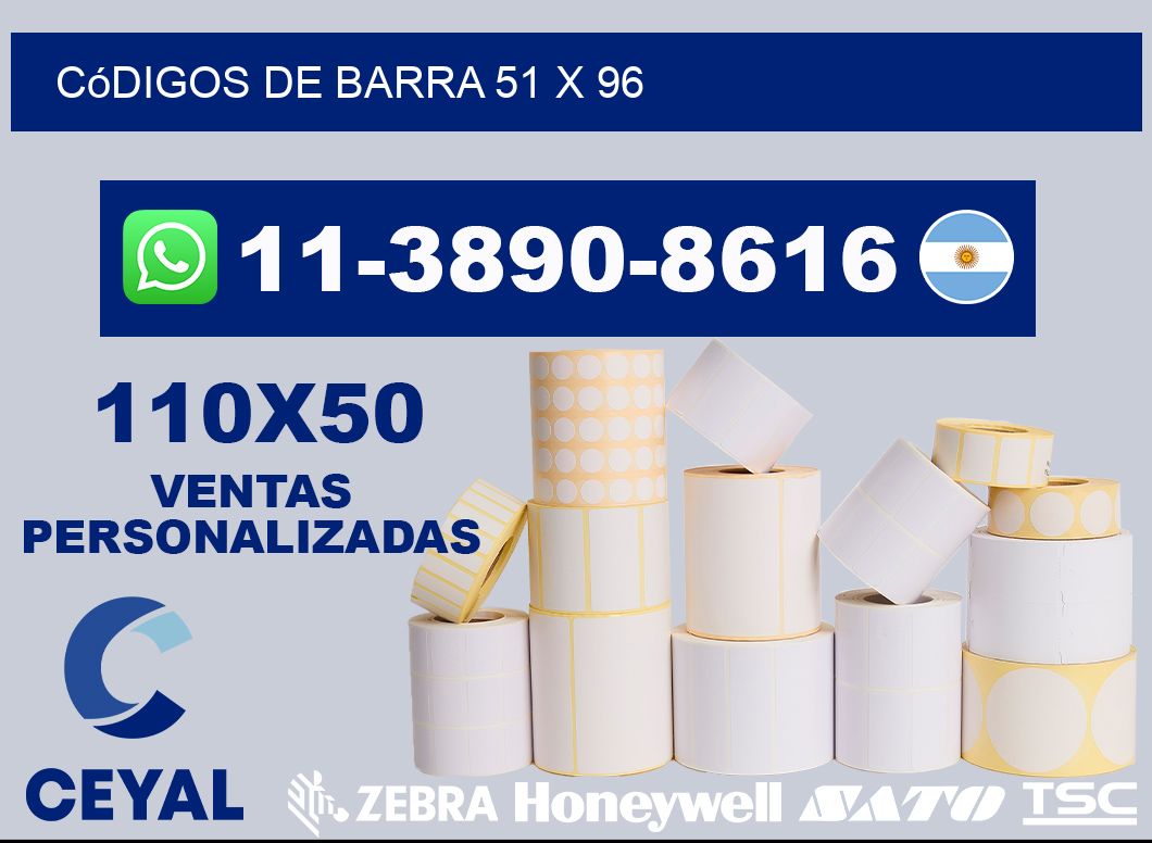 códigos de barra 51 x 96