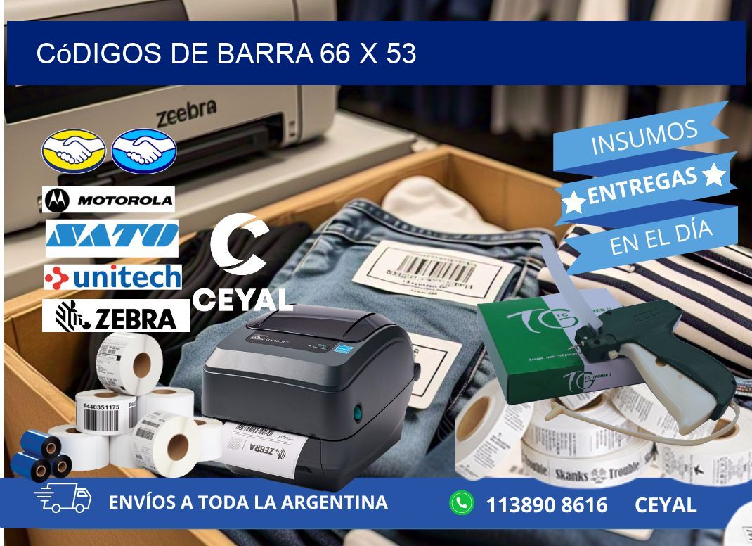 códigos de barra 66 x 53