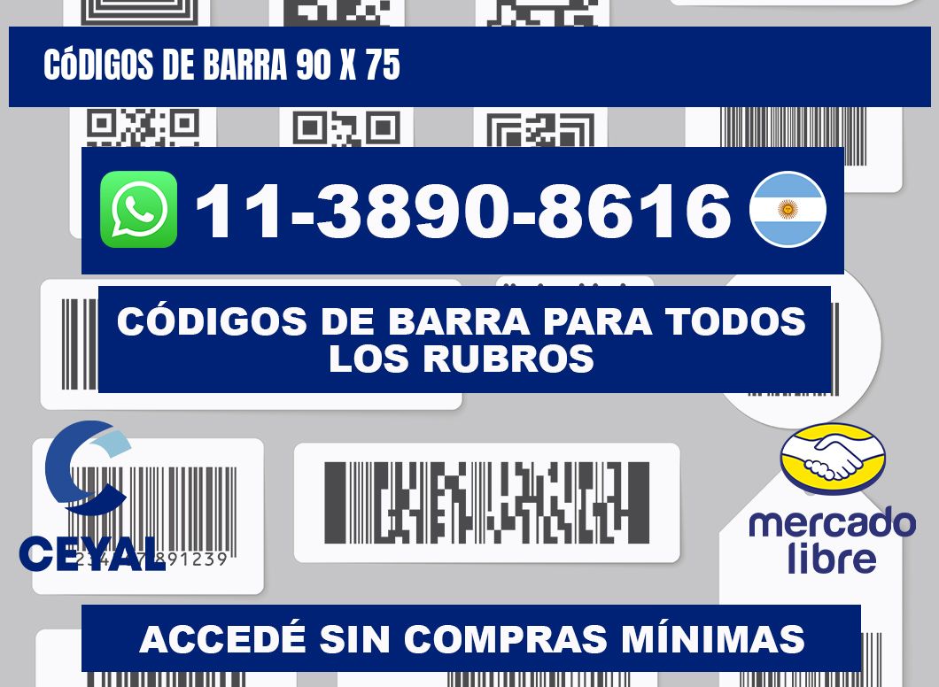 códigos de barra 90 x 75
