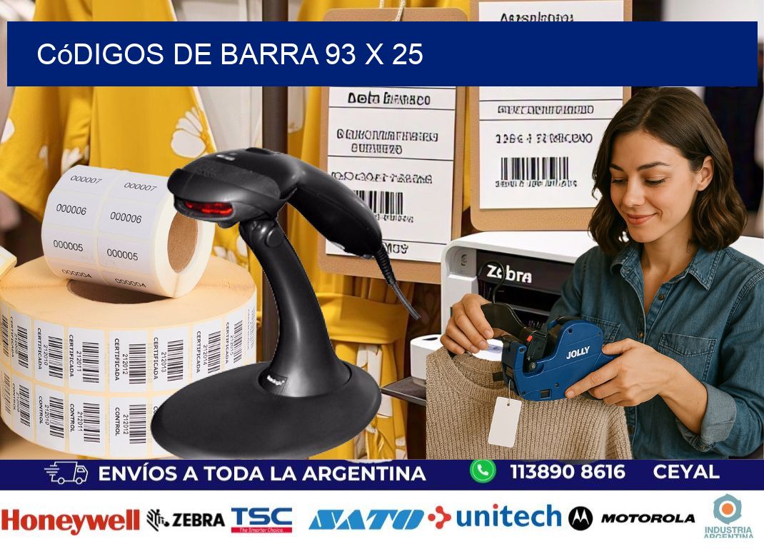 códigos de barra 93 x 25