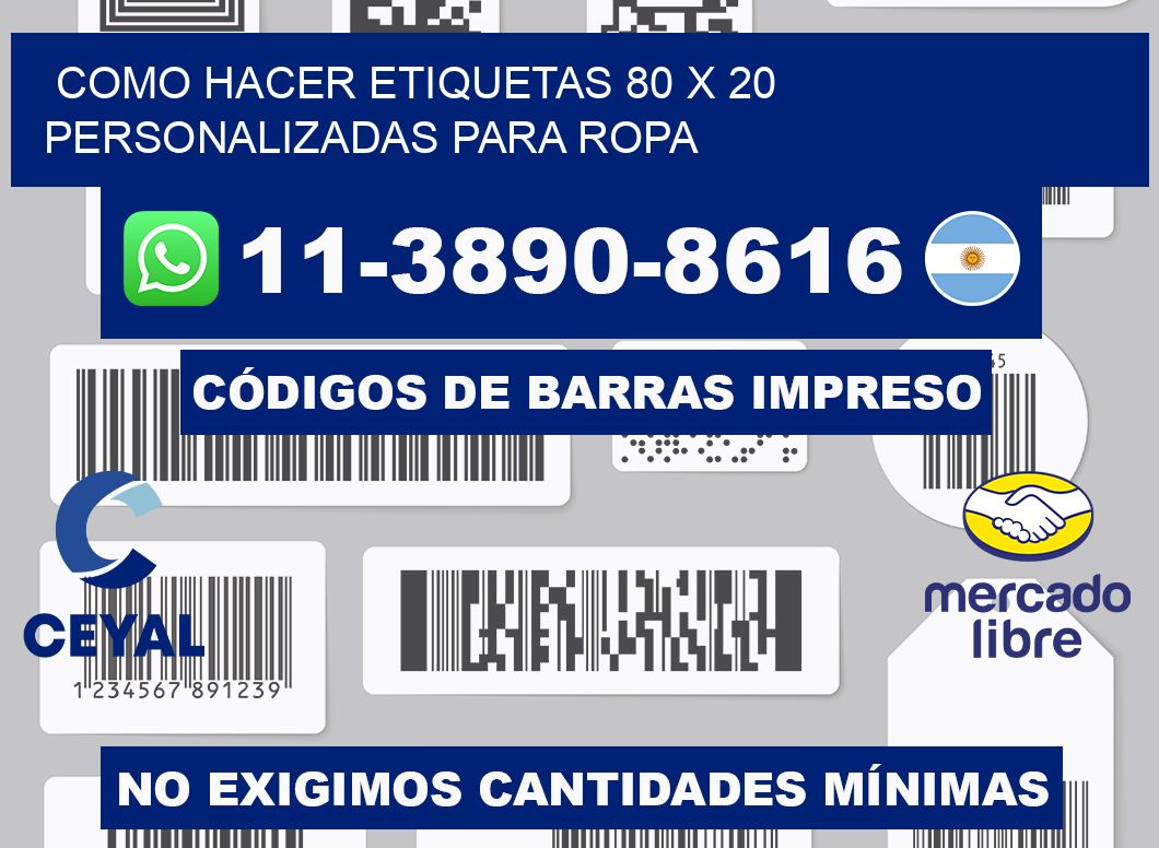 como hacer etiquetas 80 x 20 personalizadas para ropa
