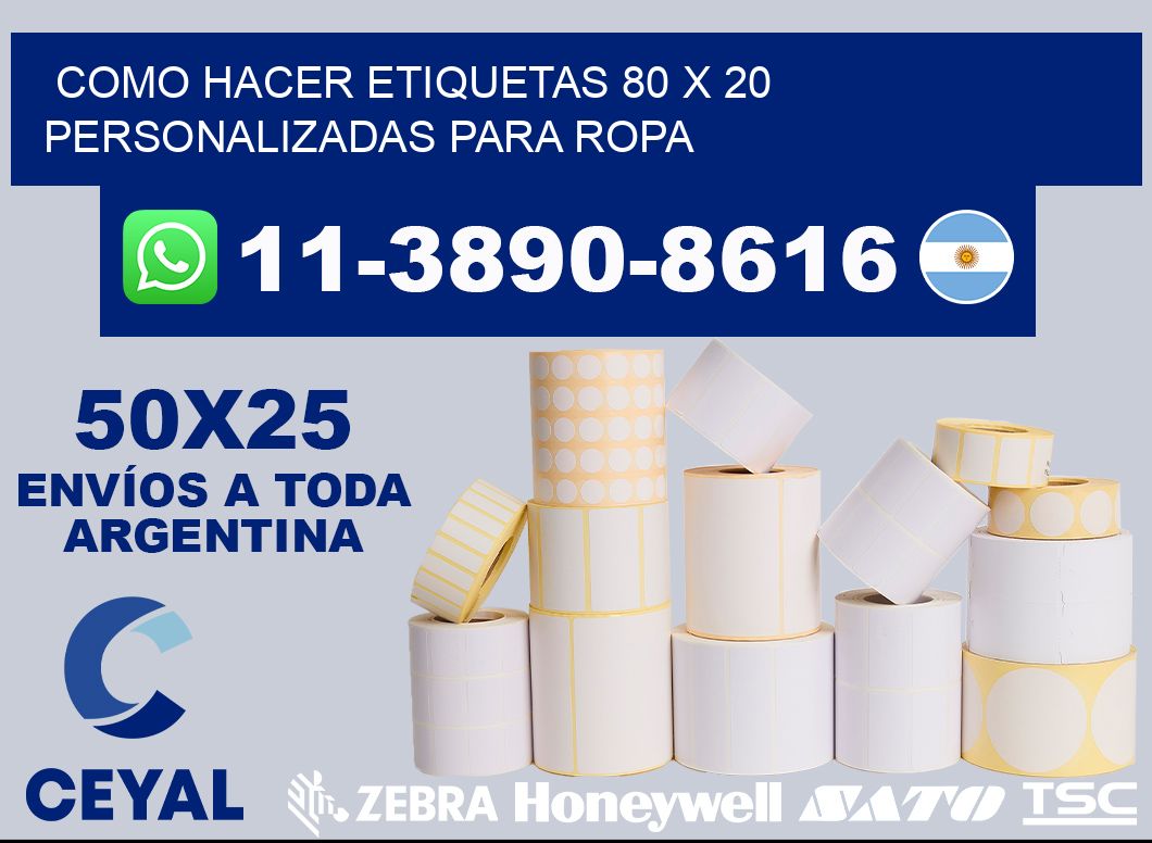 como hacer etiquetas 80 x 20 personalizadas para ropa