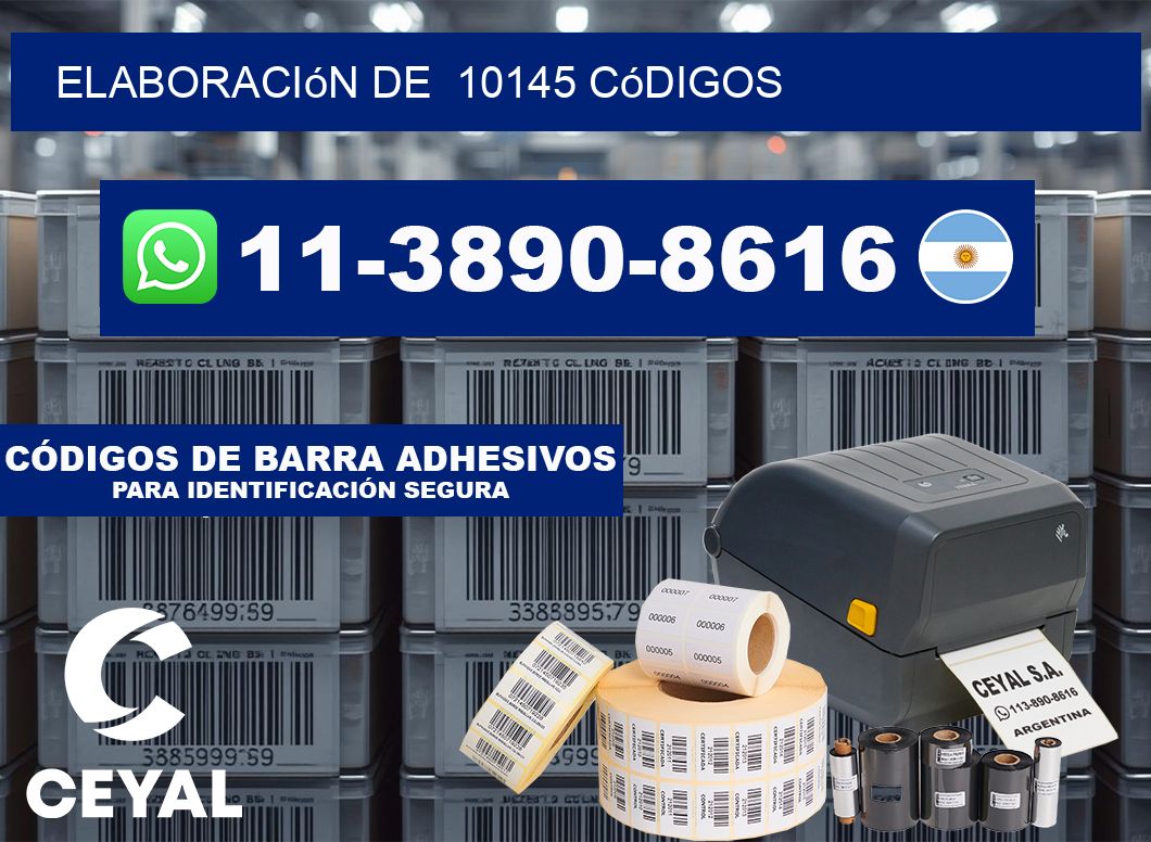 elaboración de  10145 códigos