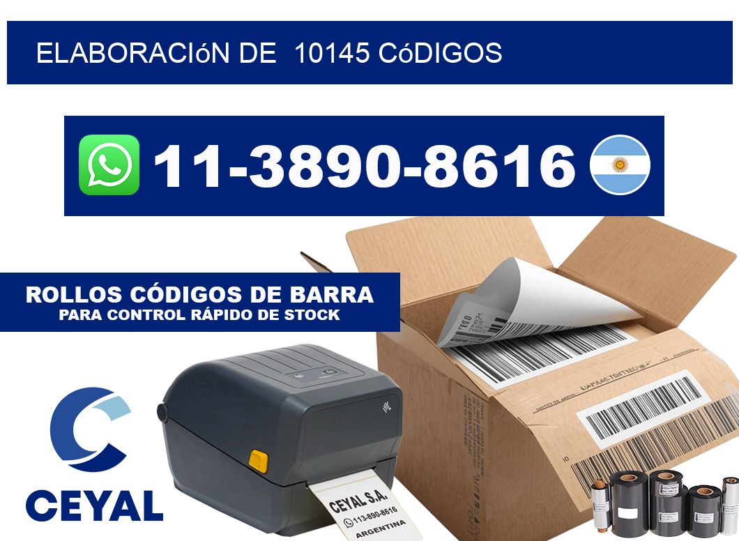 elaboración de  10145 códigos