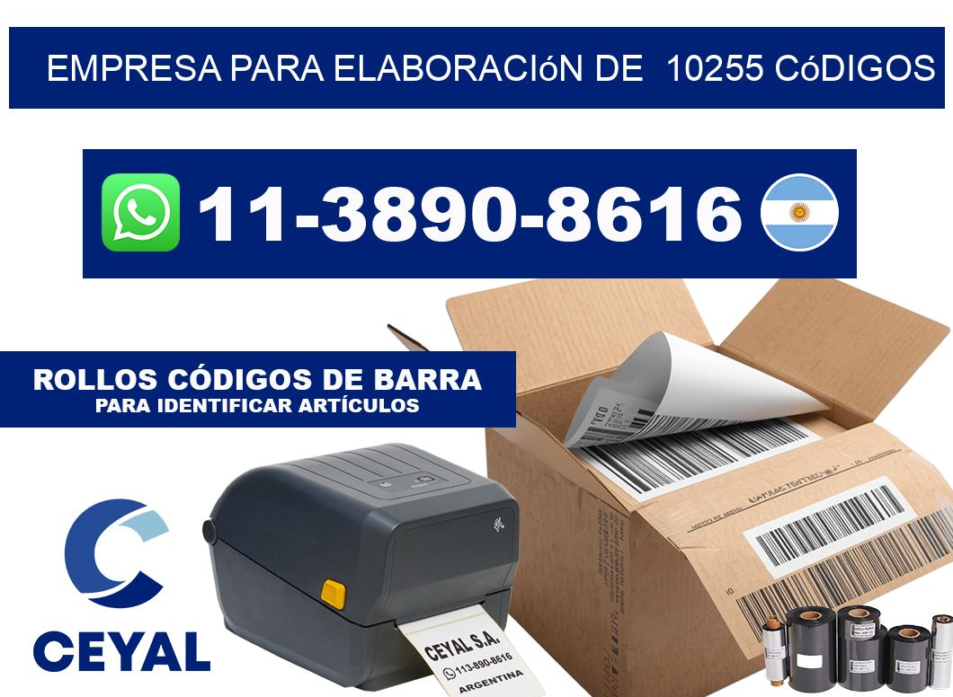 empresa para elaboración de  10255 códigos