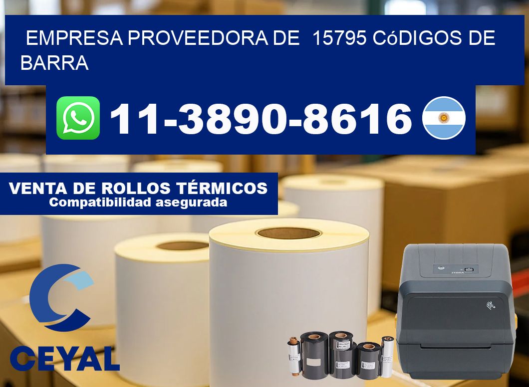 empresa proveedora de  15795 códigos de barra
