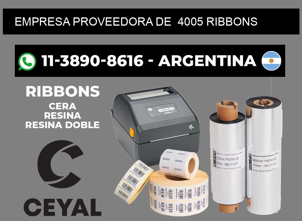 empresa proveedora de 4005 ribbons