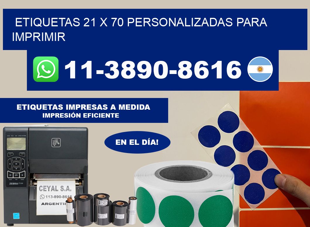 etiquetas 21 x 70 personalizadas para imprimir