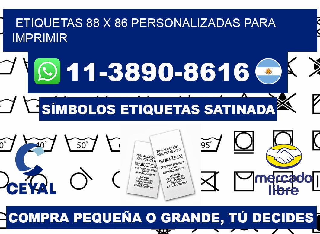 etiquetas 88 x 86 personalizadas para imprimir
